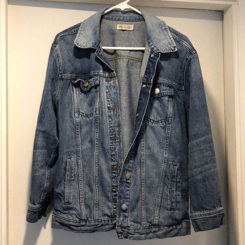 Madewell boyfriend boxy Jean jacket